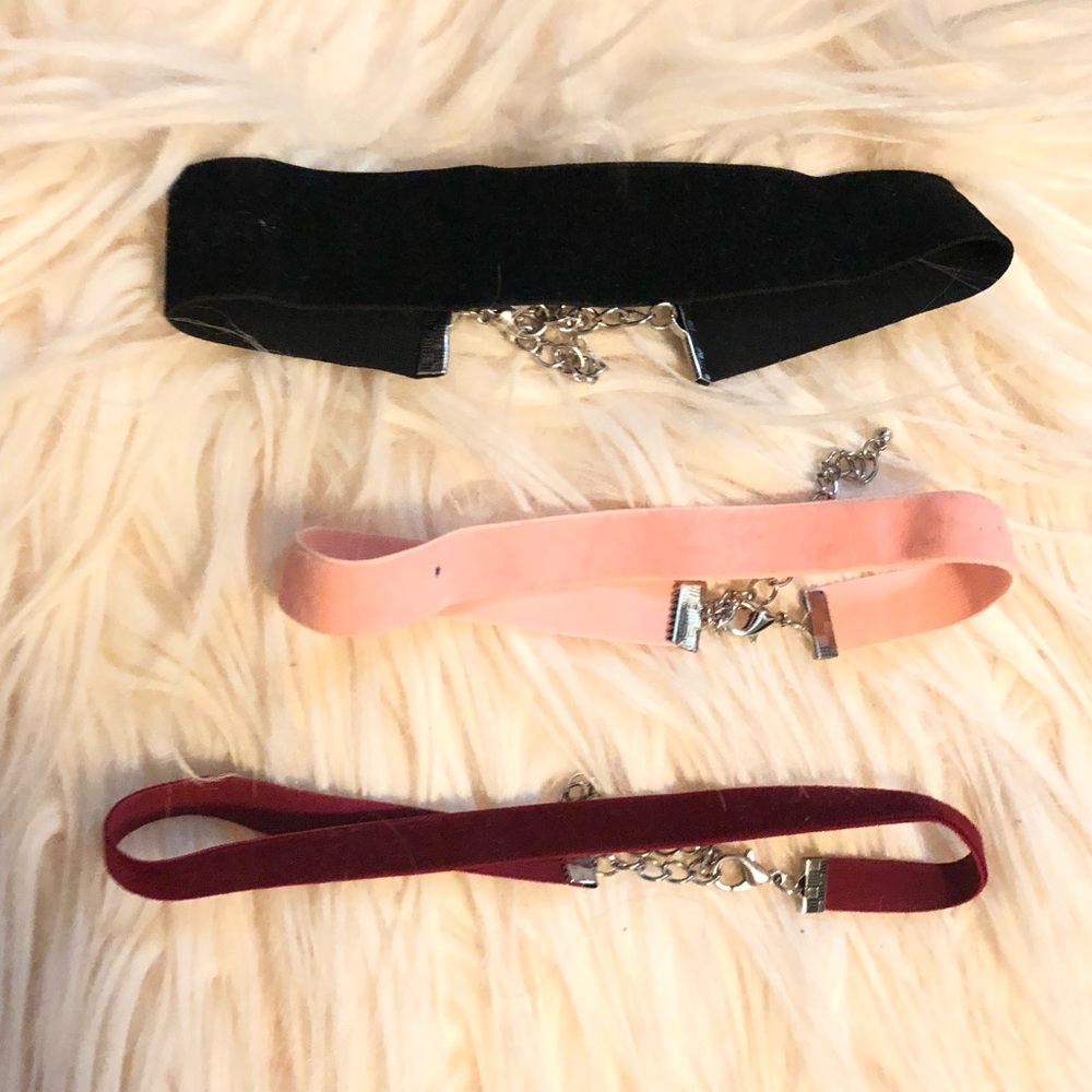 Set of 3 Velvet Chokers